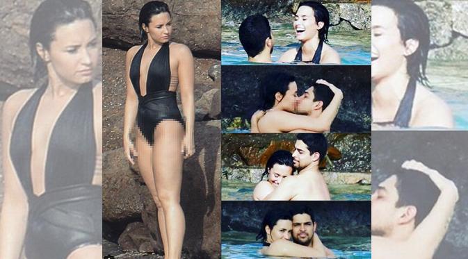 Demi Lovato bersama kekasihnya, Wilmer. (foto: eonline)