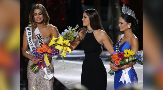 Miss Colombia harus puas 'hanya' menjadi pemenang kedua. (foto: News.com.au)