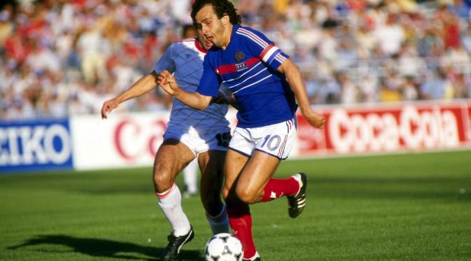Michel Platini di ajang Piala Eropa 1984. (UEFA). 