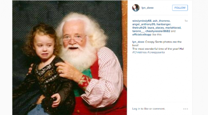 Sinterklas yang ditakuti anak-anak. (foto: Instagram/lyn_deee)
