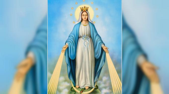 Warna biru seringkali diasosiasikan dengan Mary, ibu daru Yesus. (ronyoungdotnet)
