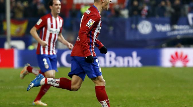 Bomber Atletico Madrid, Antoine Griezmann, bisa menjadi pengganti sepadan bagi Diego Costa. (Reuters/Carl Recine)