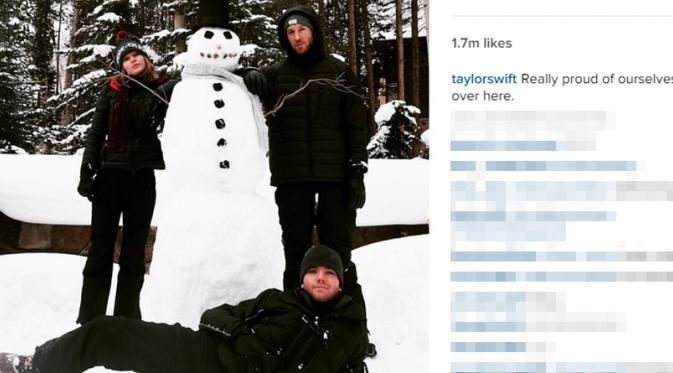 Taylor Swift dan DJ Calvin Harris (Instagram)