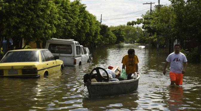 Banjir di Paraguay. (bbc)