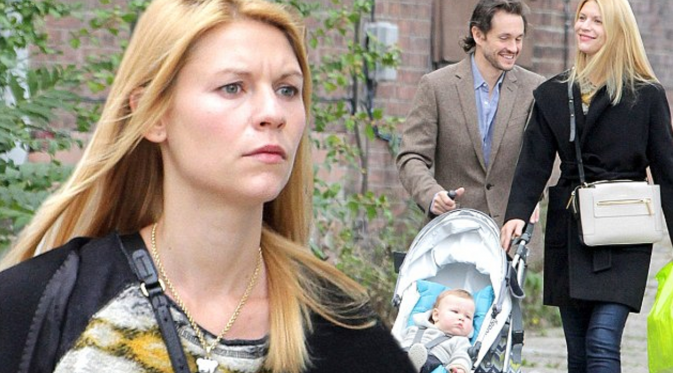 Claire Danes dan suaminya, Hugh Dancy serta sang anak, Cyrus (Dailymail)