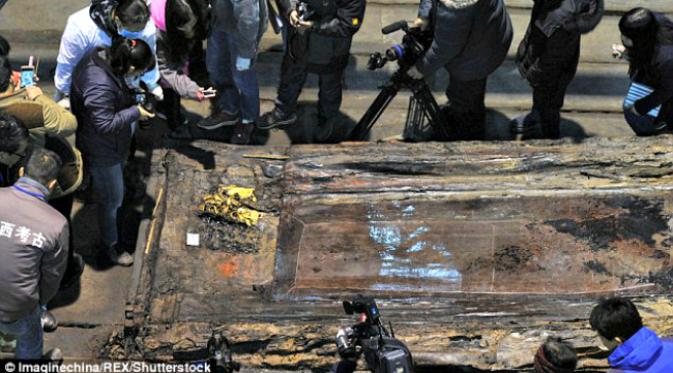Temuan harta karun melimpah dalam kompleks makam Wangsa Han Barat. (Sumber Daily Mail)