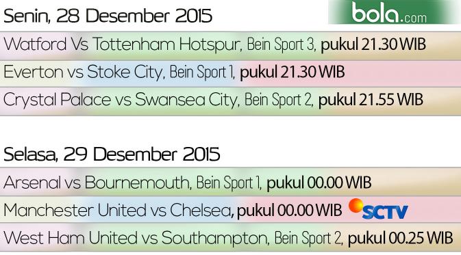 Jadwal Siaran (Bola.com/Samsul Had