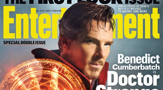Benedict Cumberbatch di film Doctor Strange. foto: entertainment weekly
