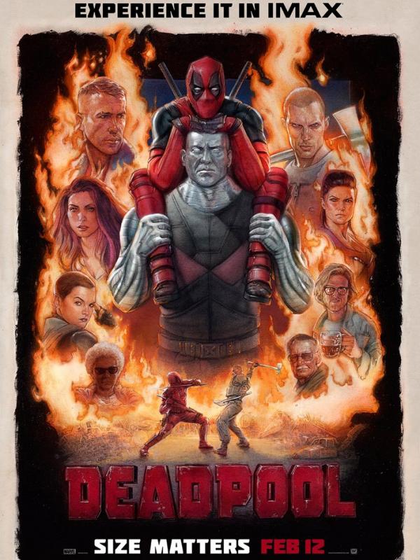 Poster IMAX Deadpool. foto: collider