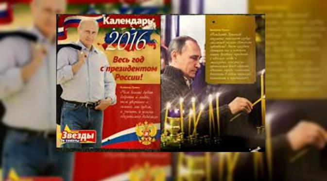Presiden Putin Keluarkan Kalender Cetak Terbatas 2016 (CNN)