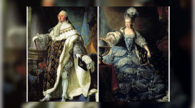 Marie Antoinette dan suaminya Raja Loius XVI (Wikipedia)