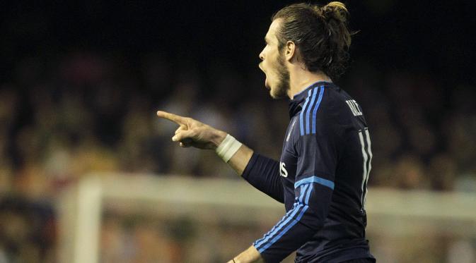 Gareth Bale di laga Valencia vs Real Madrif (REUTERS/Heino Kalis)