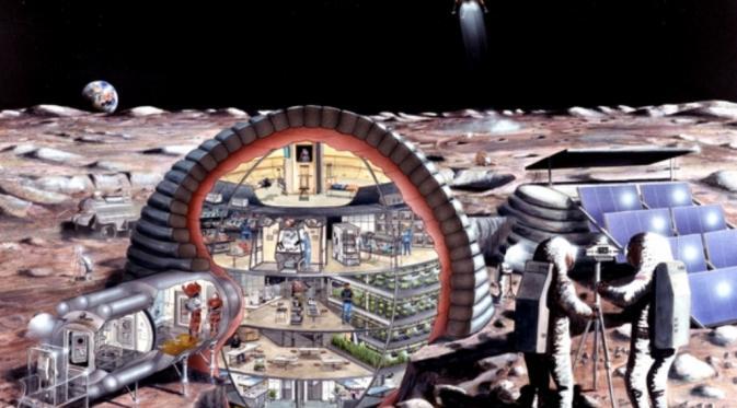 Manusia bisa membangun kota bawah tanah di Bulan (NASA)