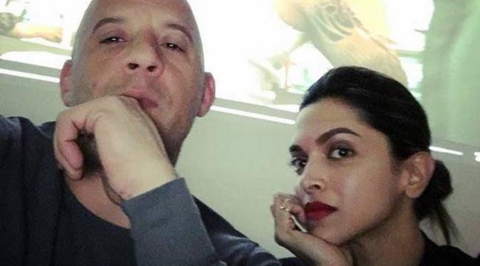 Deepika Padukone dan Vin Diesel. Foto: via indiatoday