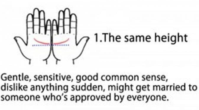 Garis tangan sama rata. (Via: healthyfoodteam.com)