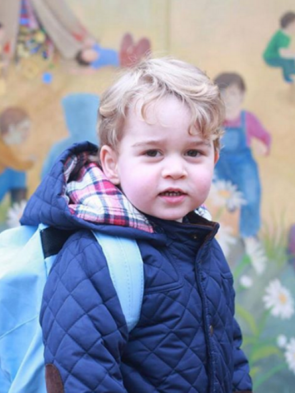 Pangeran George merasakan pengalaman pertamanya masuk sekolah. Sumber : instagram.com