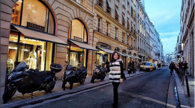 Maia Estianty liburan ke Paris, Perancis [foto: instagram/maiaestiantyreal]