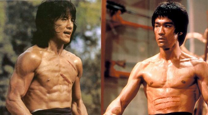 Jackie Chan dan Bruce Lee (via tbgstore.com)