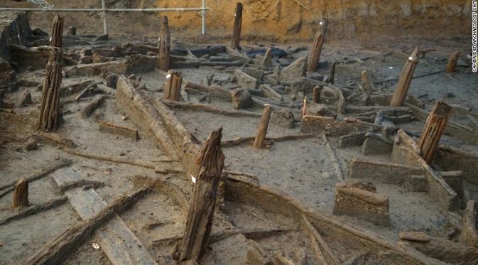 Penemuan pemukiman kuno. (Cambridge Archeology Unit)