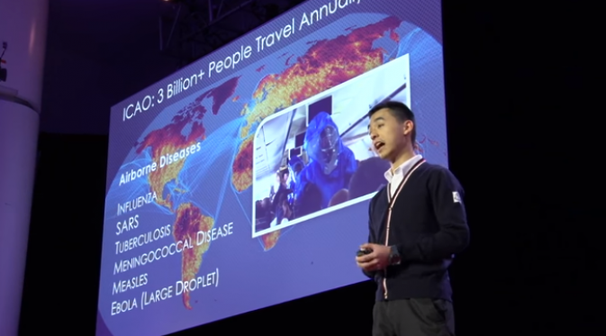 Wang menjelaskan, ketertarikan ia pada topik ini bermula saat penyebaran wabah Ebola. (foto: TED)