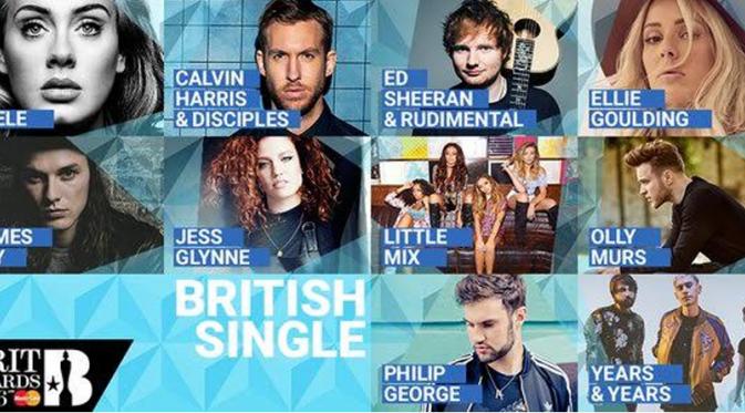 Nominasi Brit Awards 2016