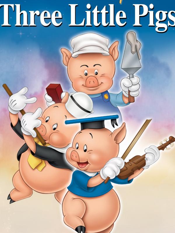 Dongeng klasik Three Little Pigs. Foto: Youtube