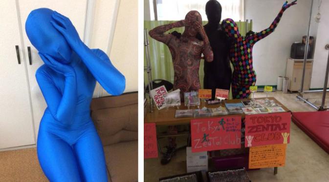 Dengan menyembunyikan wajah, anggota Zentai berharap bisa dilihat sebagai diri mereka sesungguhnya. (foto: Facebook/Zentai Gallery)