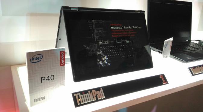 ThinkPad P40, salah satu seri Mobile Workstation Lenovo, resmi dirilis di Indonesia. (Agustinus M Damar/Liputan6.com)