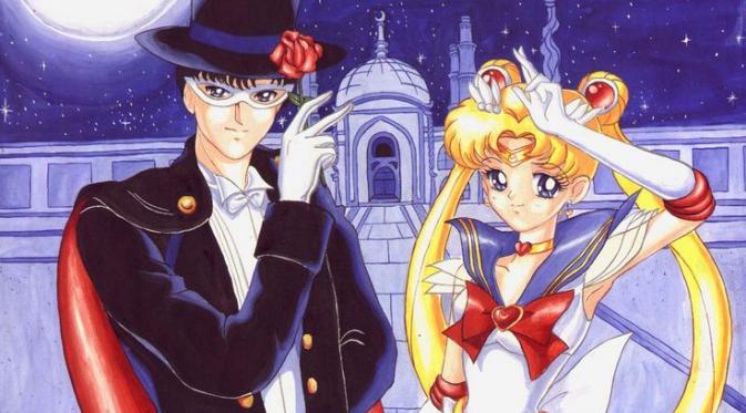 Sailor Moon dan Mask Tuxedo (Via s-media-cache-ak0.pinimg.com)