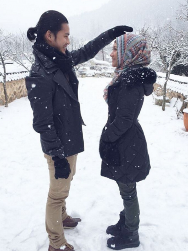 Bunga Citra Lestari (BCL) dan Morgan Oey di film Hijab Traveler. Foto: Instagram