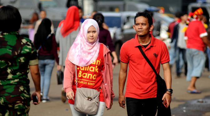 Suporter Semen Padang berdatangan ke SUGBK, Senayan