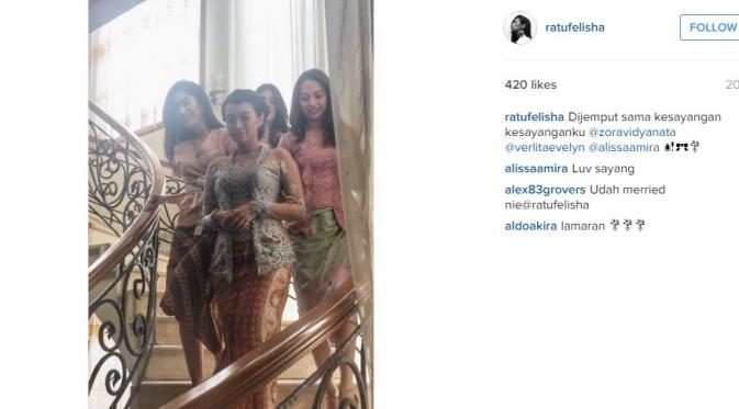 Ratu Felisha dilamar kekasih (Source: Instagram)