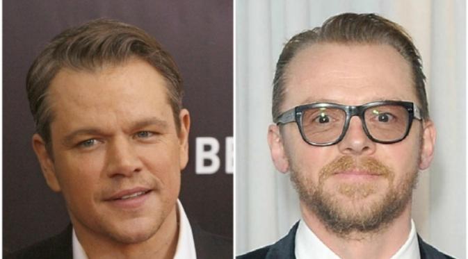 Matt Damon dan Simon Pegg 