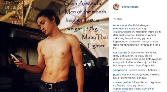 Komentar-komentar netizen di akun Instagram milik Lalu Gigih Arsanofa. (via instagram.com/gigiharsanofa)