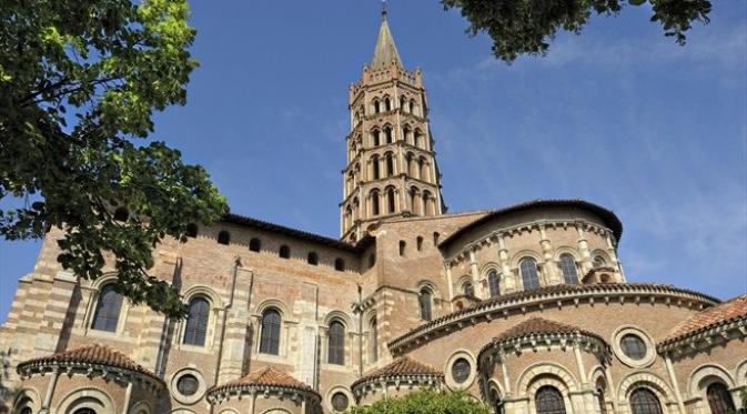 Basilica of St Sermin yang terletak di Toulouse, Prancis. (UEFA). 