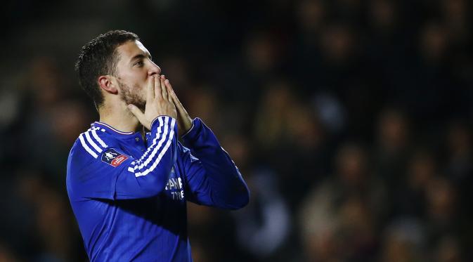 Gelandang Chelsea Eden Hazard (Reuters)