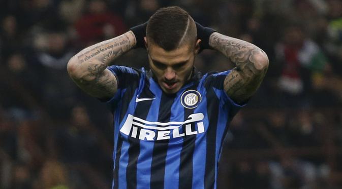 Mauro Icardi bisa kembali jadi andalan mesin gol Inter jika konsisten. (REUTERS/Alessandro Galofalo)