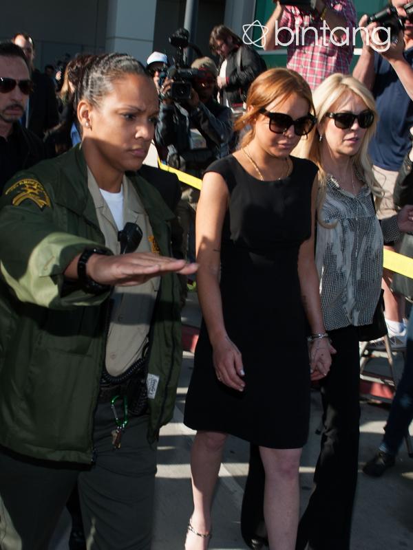 Lindsay Lohan dan Dina Lohan. (AFP/Bintang.com)