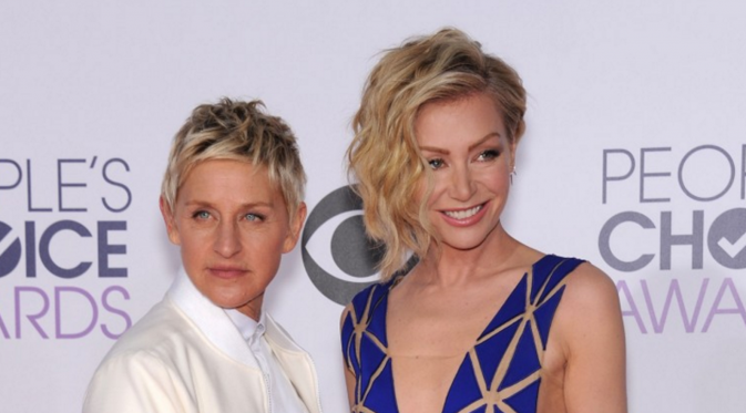  Ellen DeGeneres and Portia de Rossi (E!Online)