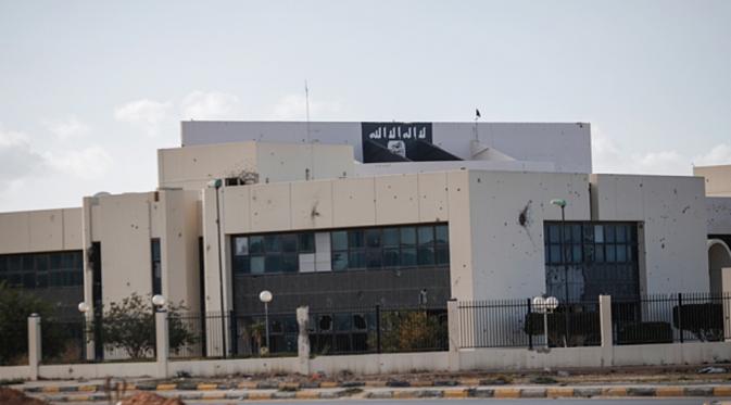 Janjikan Gaji Rp 14 Juta, ISIS Rekrut Imigran Miskin di Libya. Gedung  Ougadougou conference centre di Sirte(Telegraph)