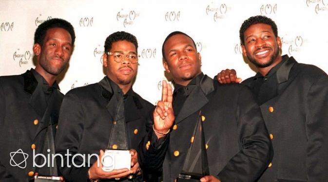 Michael McCary (kanan) dengan Boyz II Men (AFP/Bintang.com)