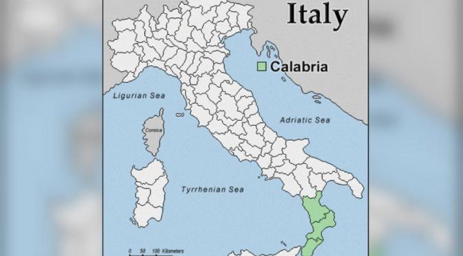 Calabria yang terletak di Italia selatan rentan terhadap gempa