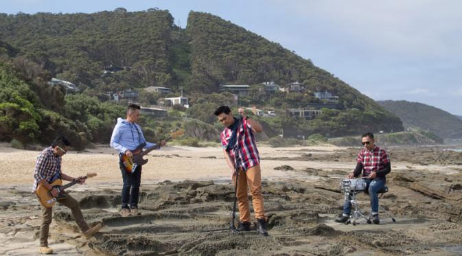 Ada Band saat syuting video klip Kucuri Lagi Hatimu di Australia. [Foto: Istimewa]