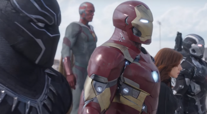 Tim Iron Man di Captain America: Civil War. (Marvel Studios)