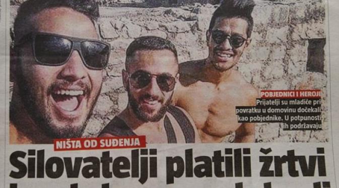 3 Pria asal Australia ini memperkosa gadis Nowegia di Kroasia. Mereka bebas setelah bayar jaminan | Via: dailymail.co.uk