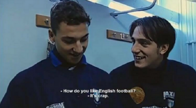 Zlatan Ibrahimovic menyebut sepak bola Inggris sebagai omong kosong. Pernyataan ini dilontarkan saat ia masih muda dan terekam dalam film terbaru Ibra berjudul The Young Zlatan /Mirror
