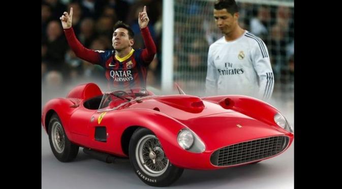 Mobil Ferrari 335 S Spider yang kabarnya jadi rebutan Messi dan Ronaldo