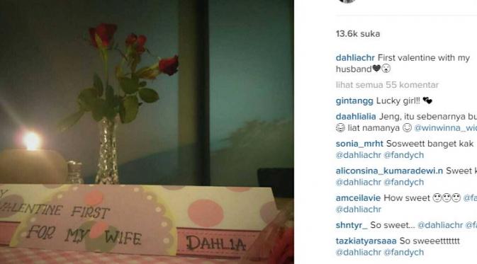 Dahlia Poland dan Fandy Christian (Instagram/@dahliachr)