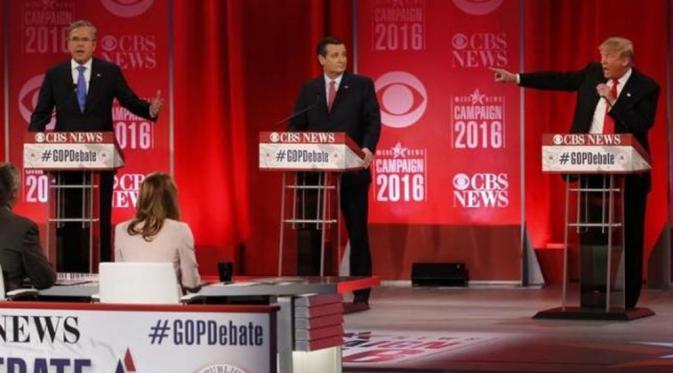 Debat Capres AS Partai Republik Memanas, Donald Trump 'Ngamuk' (Reuters)