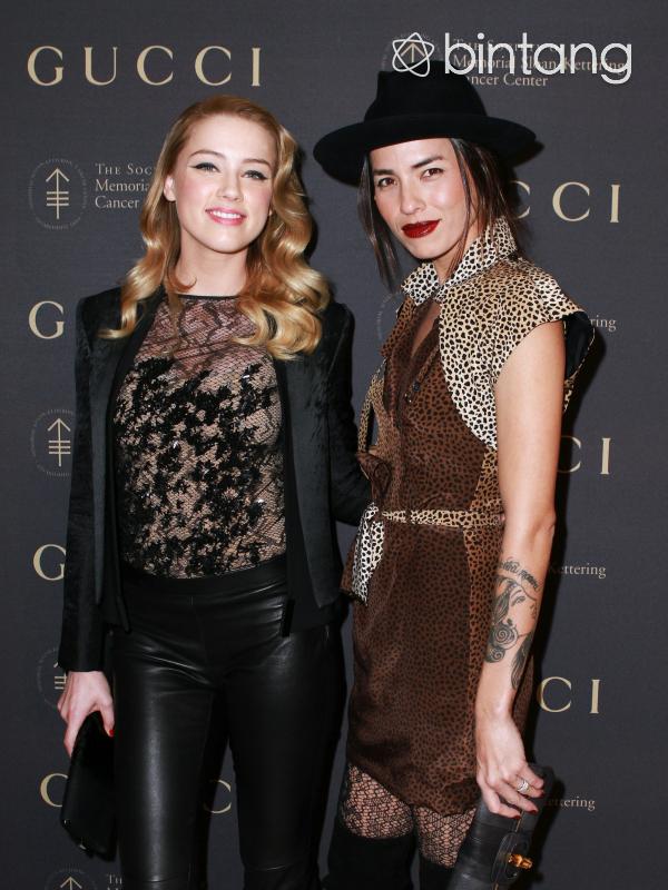 Amber Heard dan Tasya van Ree (AFP/Bintang.com)